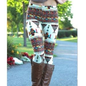 Printed leggings. Never worn.